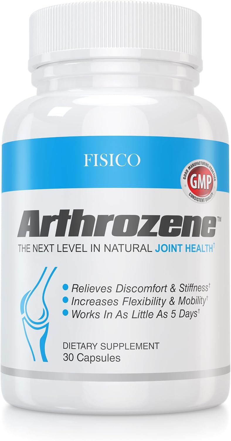 Fisico Joint Support Supplement – Hyaluronic Acid, Collagen Type II & Boswellia – 30 Capsules