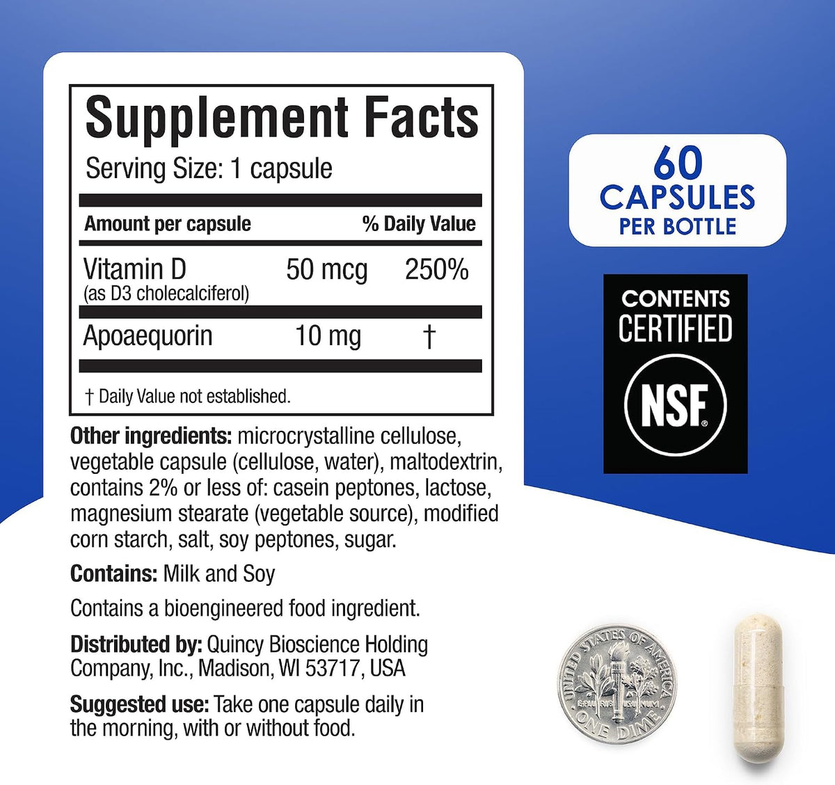 Prevagen Regular Strength – 60 Capsules, 1-Pack