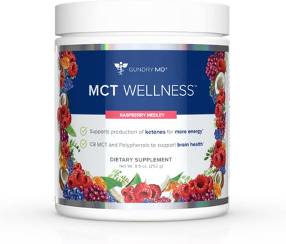 Gundry MD MCT Wellness Powder – Raspberry Medley – 30 Servings