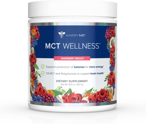 Gundry MD MCT Wellness Powder – Raspberry Medley – 30 Servings