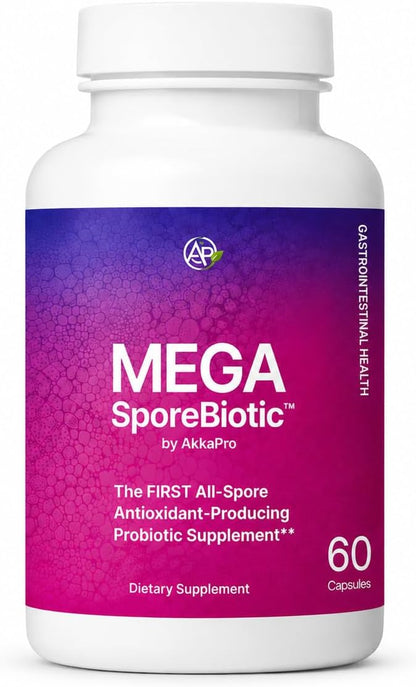 Mega SporeBiotic Oral Health Probiotic – 4-Strain Formula – 60 Capsules