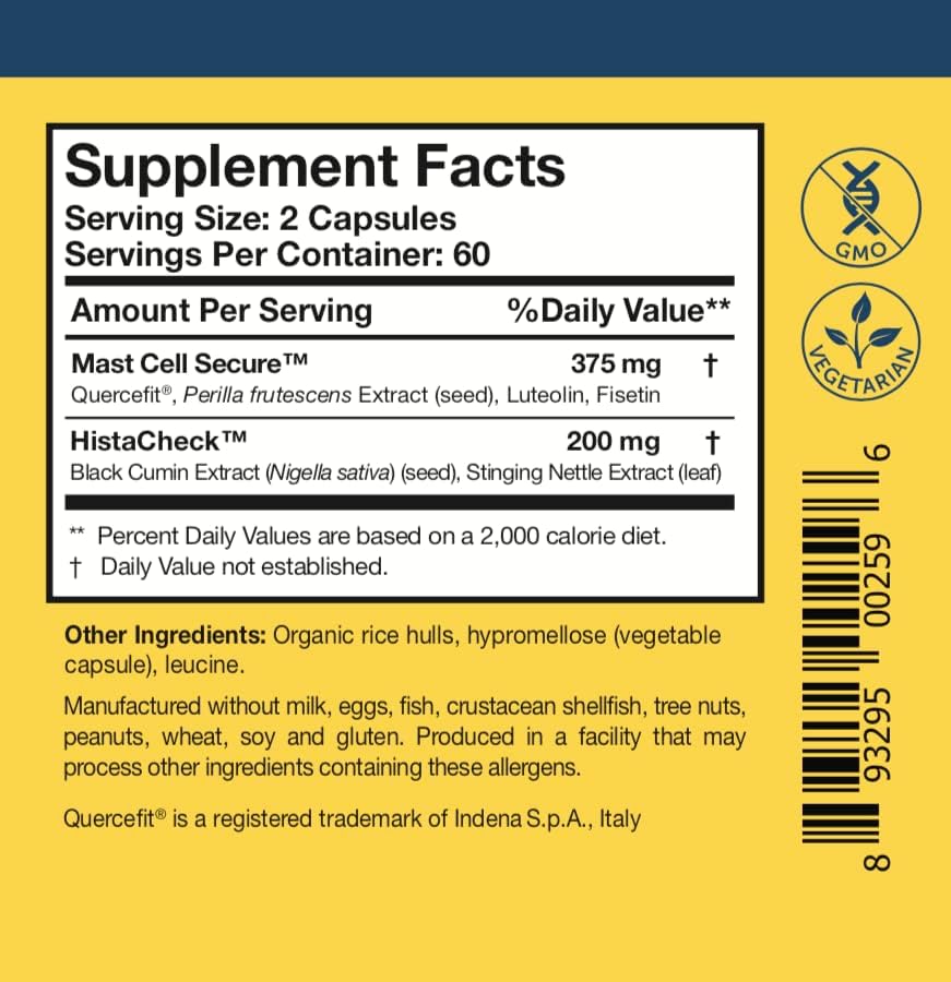 Researched Nutritionals HistaQuel Histamine Support – 120 Capsules