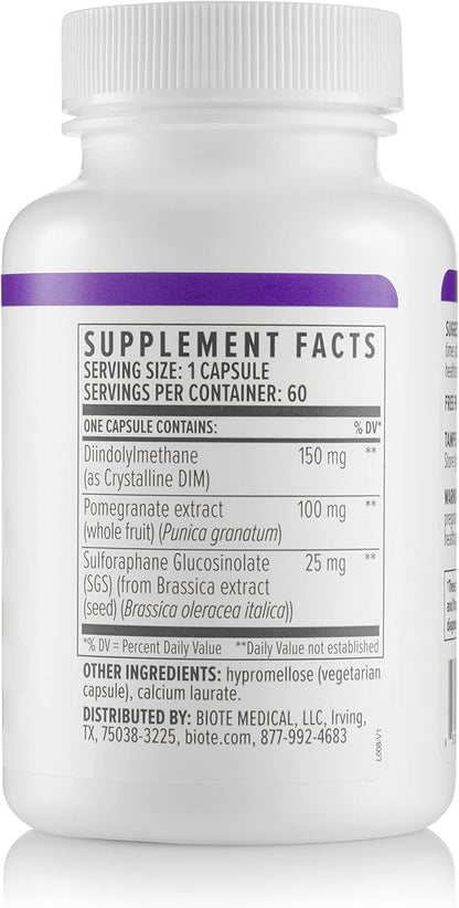 Biote Nutraceuticals DIM SGS+ – Hormone & Detox Support – 60 Capsules