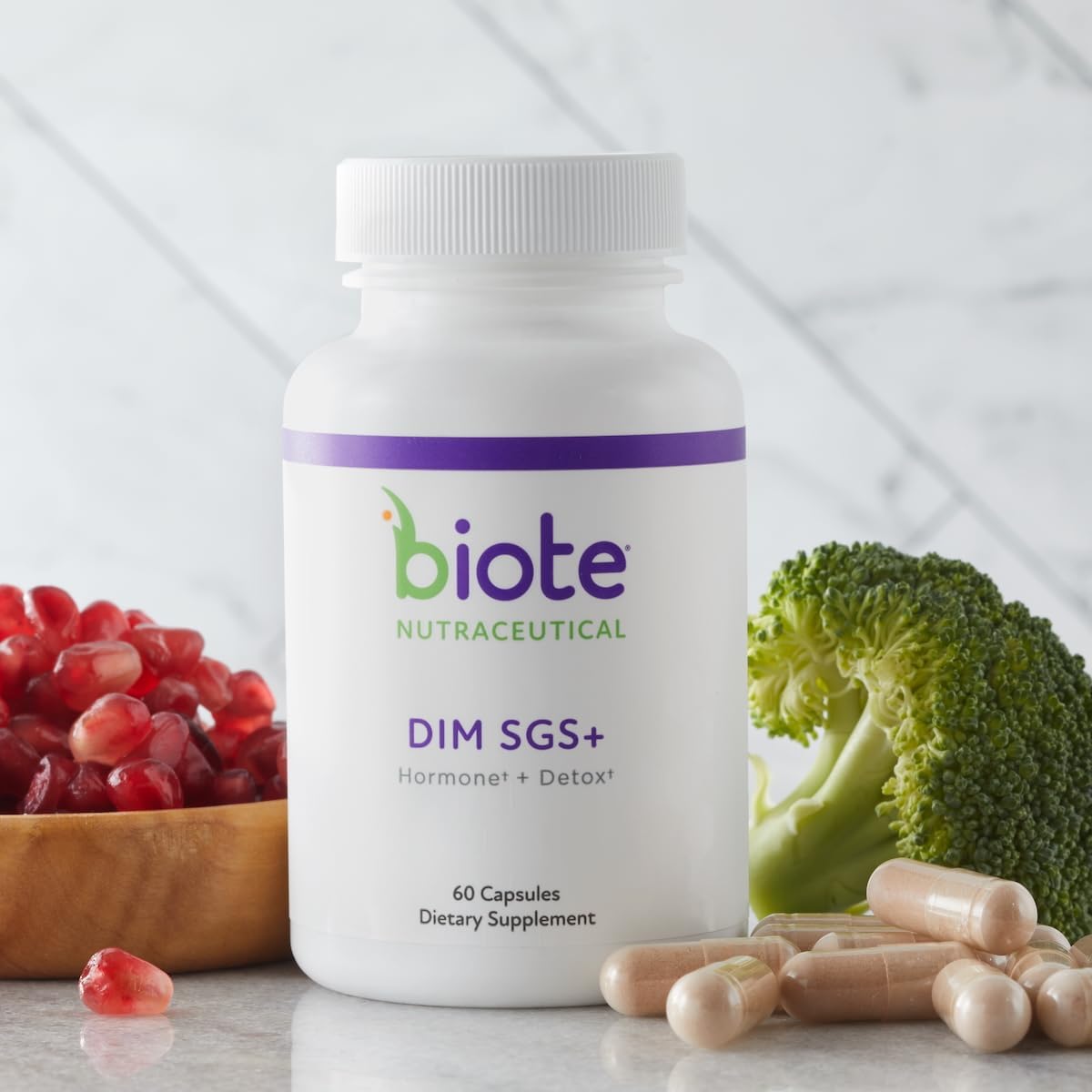 Biote Nutraceuticals DIM SGS+ – Hormone & Detox Support – 60 Capsules