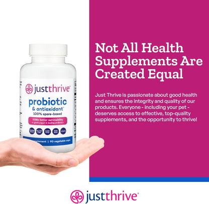 Just Thrive Probiotic & Antioxidant – 100% Spore-Based Digestive Support