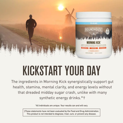 Roundhouse Provisions Morning Kick Greens – Strawberry Lemonade – 30 Servings