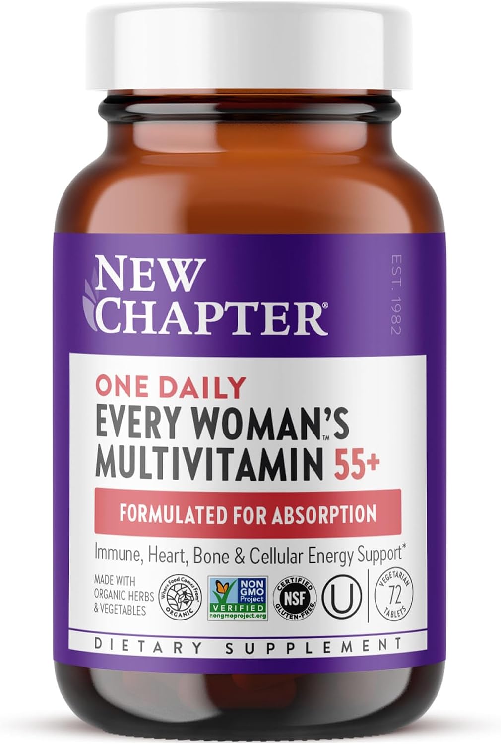 New Chapter Every Woman’s One Daily 55+ Multivitamin – 72 Tablets