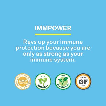 American BioSciences ImmPower AHCC 500 mg Herbal Mushroom Supplement – Immune Support – 60 Veggie Capsules