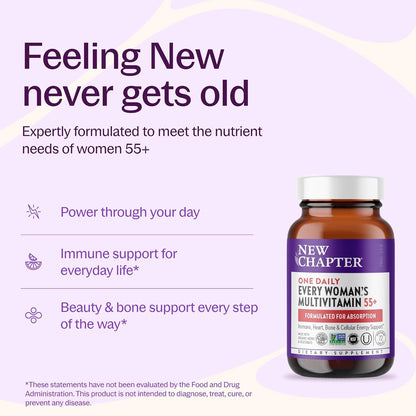 New Chapter Every Woman’s One Daily 55+ Multivitamin – 72 Tablets