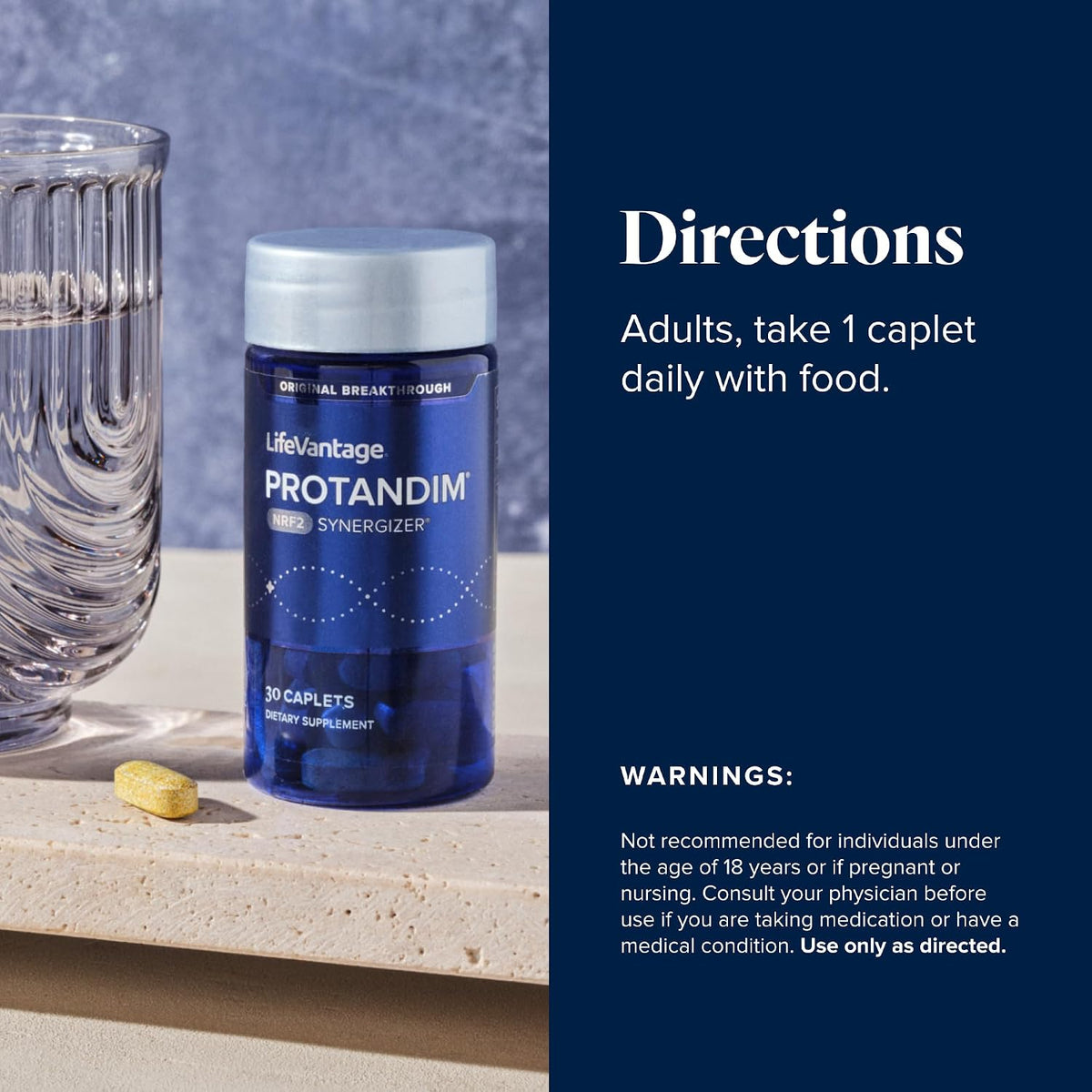 LifeVantage Protandim NRF2 Synergizer – Cellular & Antioxidant Support – 30 Caplets