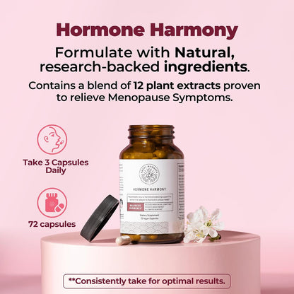 Happy Mammoth Hormone Harmony – Natural Hormonal Support for Women – 72 Capsules