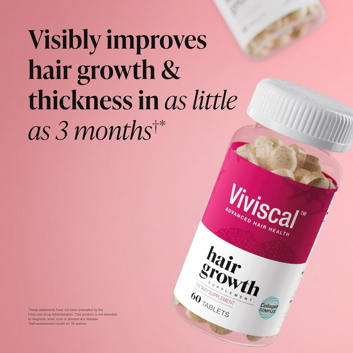 Viviscal Hair Growth Supplement for Women – 180 Tablets – 90-Day Supply
