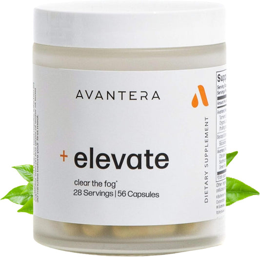 Avantera Elevate Premium Nootropic Supplement – Memory, Focus & Energy Support – 56 Count