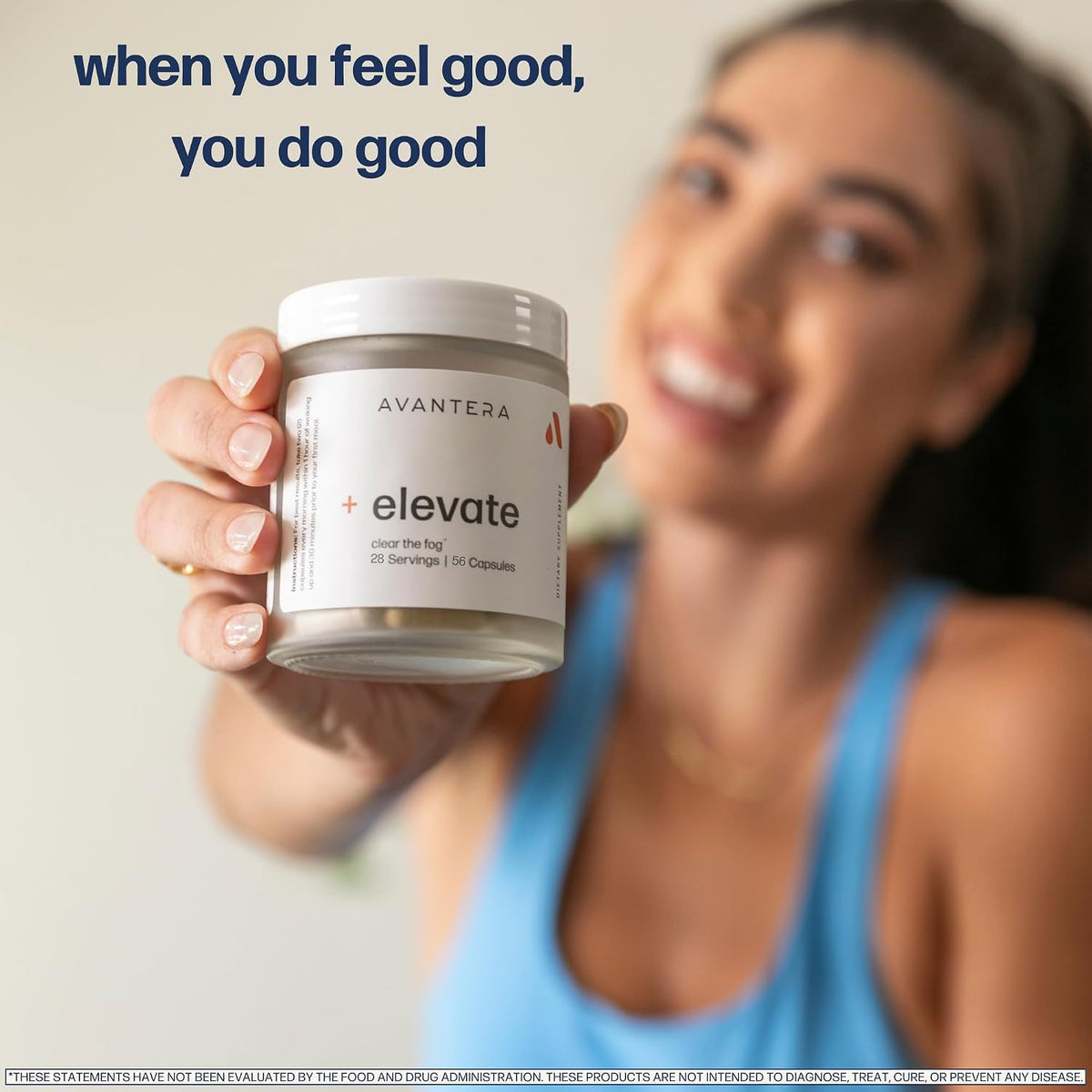 Avantera Elevate Premium Nootropic Supplement – Memory, Focus & Energy Support – 56 Count