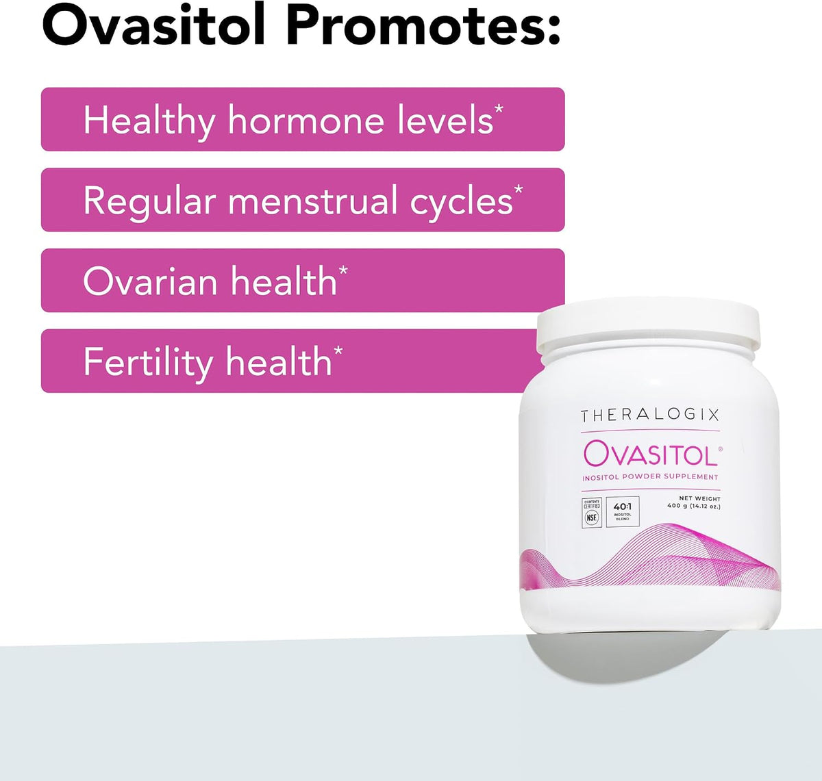 Theralogix Ovasitol – Fertility & Hormone Health Support – NSF Certified