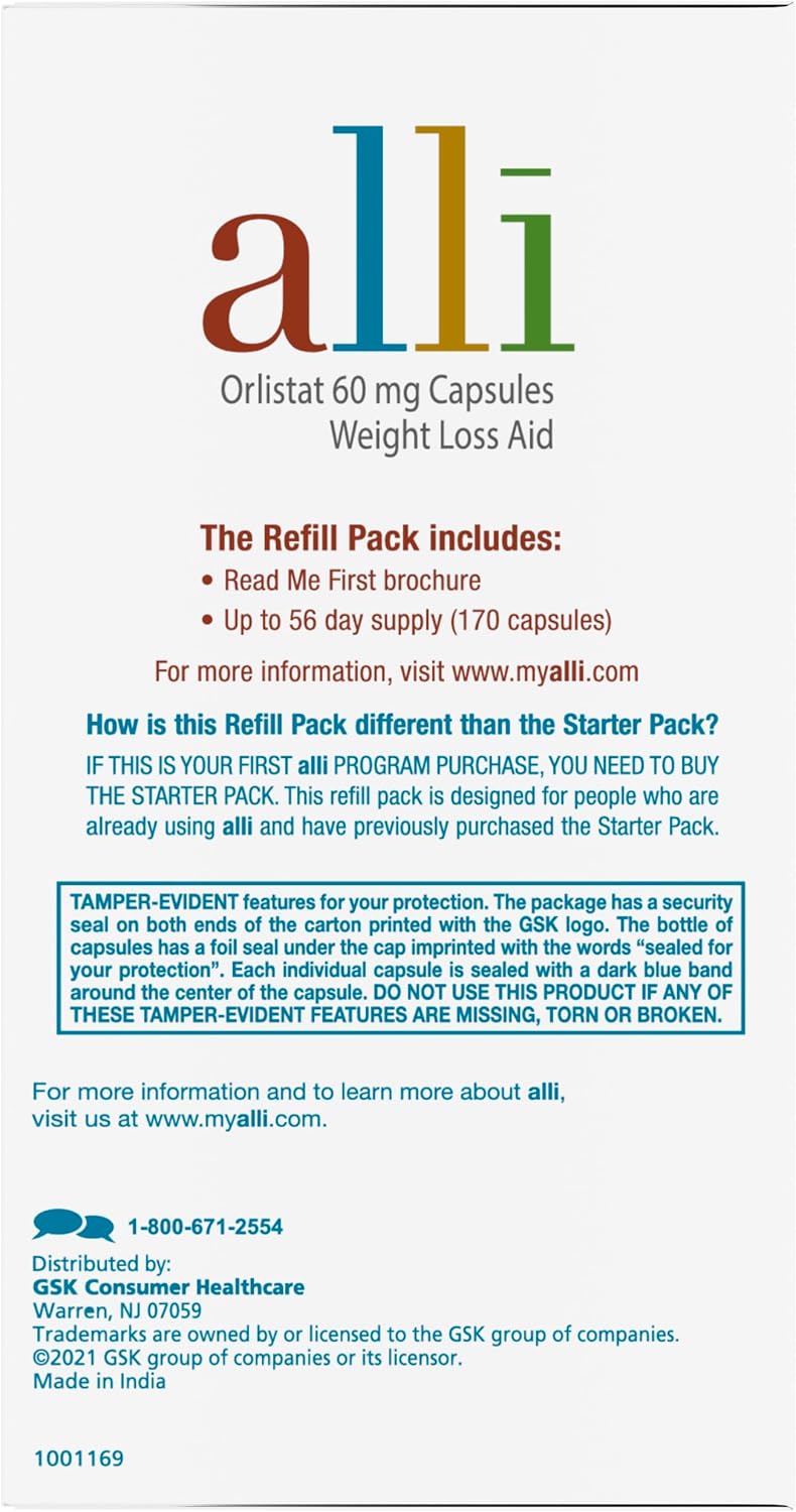 myalli  60 mg Weight Loss Capsules – 170 Count Pack of 3