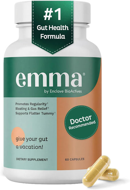 Emma Relief Digestive Support Supplement – Constipation, Gas & Bloating Relief