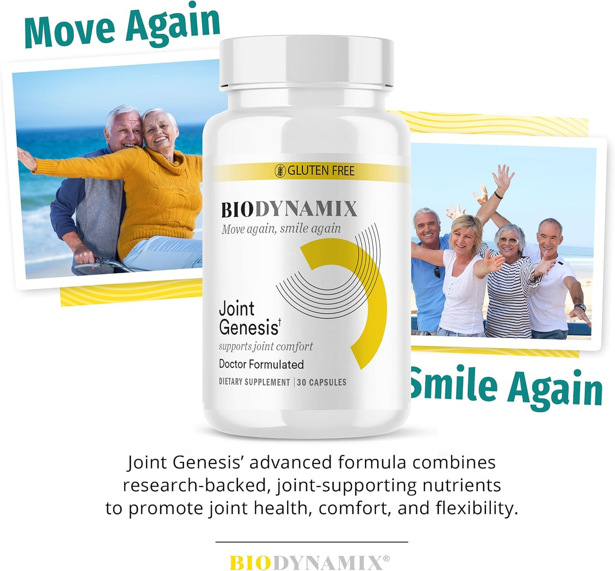 Joint Genesis Joint Support Supplement –  BioDynamix – 30-Day Supply