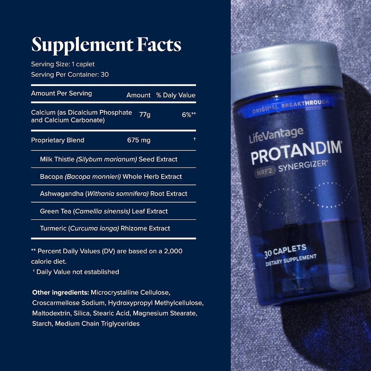 LifeVantage Protandim NRF2 Synergizer – Cellular & Antioxidant Support – 30 Caplets