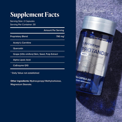 LifeVantage Protandim NRF1 Synergizer – Cellular Energy & Mitochondrial Support – 60 Capsules