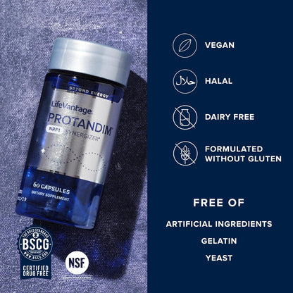 LifeVantage Protandim NRF1 Synergizer – Cellular Energy & Mitochondrial Support – 60 Capsules
