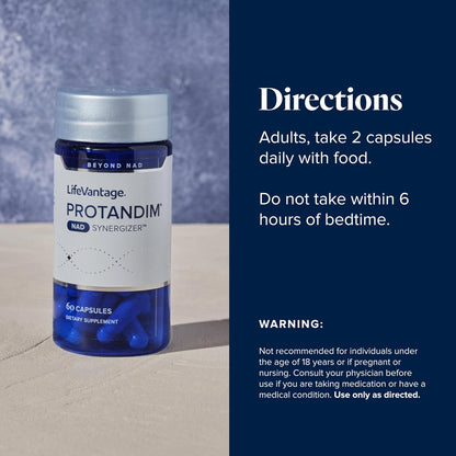 LifeVantage Protandim NAD Synergizer – Cellular Energy & Healthy Aging Support – 60 Capsules