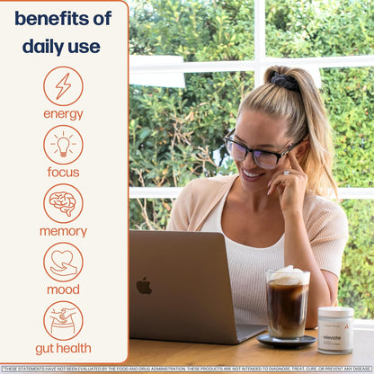 Avantera Elevate Premium Nootropic Supplement – Memory, Focus & Energy Support – 56 Count