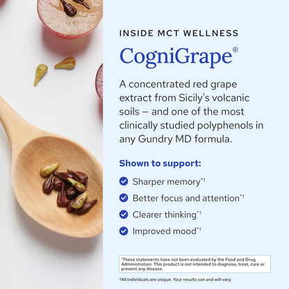 Gundry MD MCT Wellness Powder – Raspberry Medley – 30 Servings