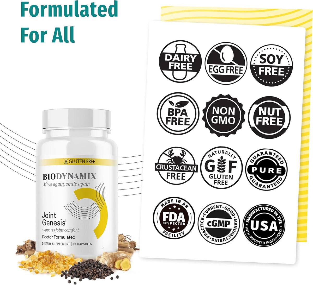 Joint Genesis Joint Support Supplement –  BioDynamix – 30-Day Supply