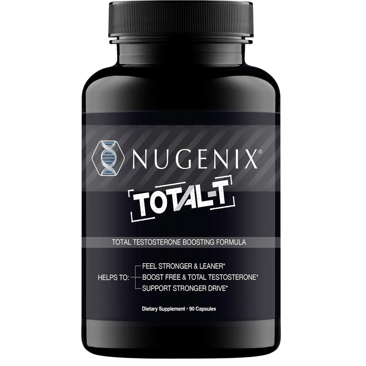 Nugenix Total-T Testosterone Support for Men – Free & Total Testosterone Formula – 90 Capsules